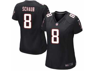 Women's Nike Atlanta Falcons #8 Matt Schaub Limited Black Alternate NFL Jersey