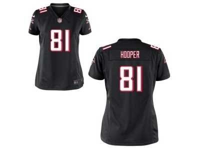 Women's Nike Atlanta Falcons #81 Austin Hooper Black Alternate NFL Jersey
