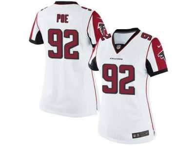 Women's Nike Atlanta Falcons #92 Dontari Poe Limited White NFL Jersey