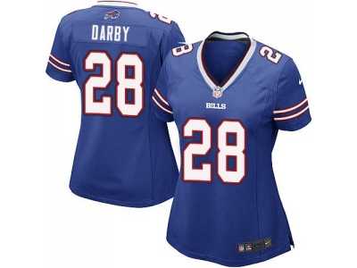 Women Nike Buffalo Bills #28 Ronald Darby Royal Blue Jerseys