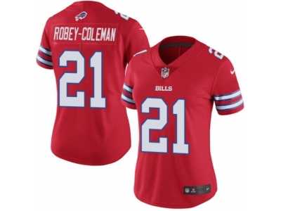 Women's Nike Buffalo Bills #21 Nickell Robey-Coleman Limited Red Rush NFL Jersey