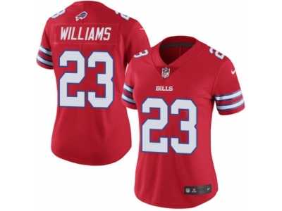 Women's Nike Buffalo Bills #23 Aaron Williams Limited Red Rush NFL Jersey