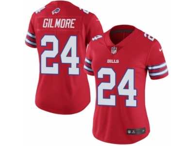 Women's Nike Buffalo Bills #24 Stephon Gilmore Limited Red Rush NFL Jersey