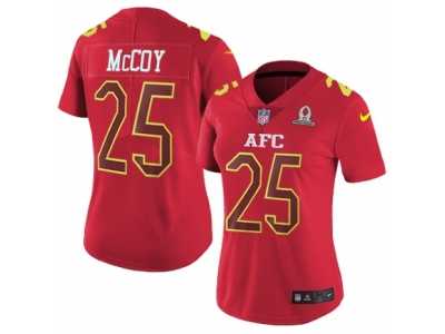 Women's Nike Buffalo Bills #25 LeSean McCoy Limited Red 2017 Pro Bowl NFL Jersey
