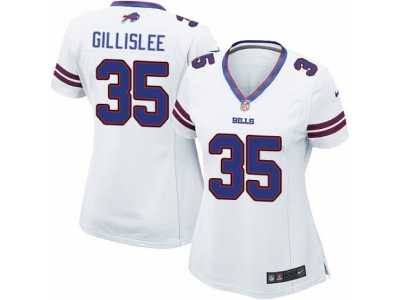 Women's Nike Buffalo Bills #35 Mike Gillislee Limited White NFL Jersey