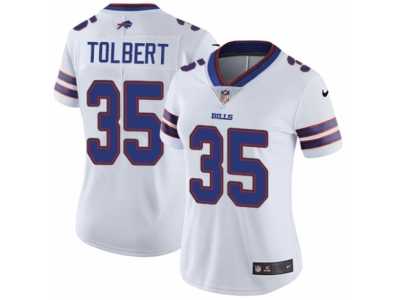Women's Nike Buffalo Bills #35 Mike Tolbert Vapor Untouchable Limited White NFL Jersey