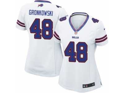Women's Nike Buffalo Bills #48 Glenn Gronkowski Limited White NFL Jersey