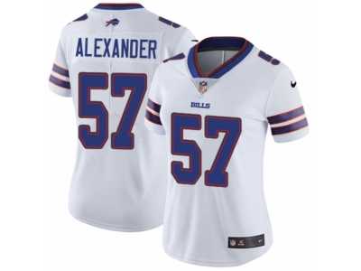 Women's Nike Buffalo Bills #57 Lorenzo Alexander Vapor Untouchable Limited White NFL Jersey