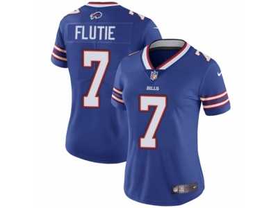 Women's Nike Buffalo Bills #7 Doug Flutie Vapor Untouchable Limited Royal Blue Team Color NFL Jersey