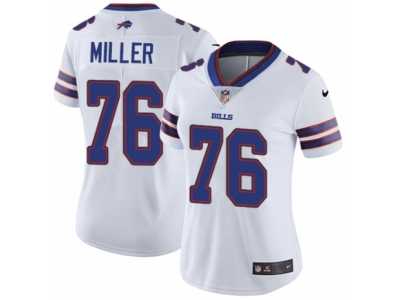 Women's Nike Buffalo Bills #76 John Miller Vapor Untouchable Limited White NFL Jersey