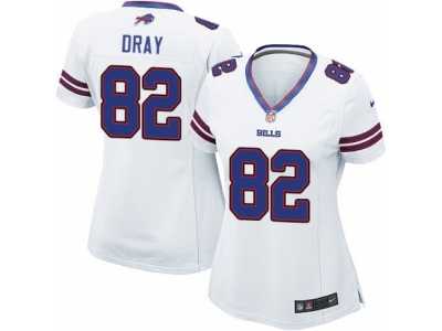 Women's Nike Buffalo Bills #82 Jim Dray Limited White NFL Jersey