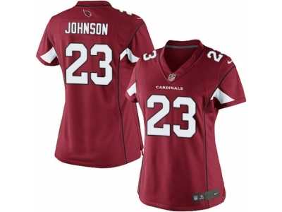 Women's Nike Arizona Cardinals #23 Chris Johnson Limited Red Team Color NFL Jersey