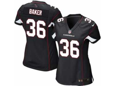 Women's Nike Arizona Cardinals #36 Budda Baker Limited Black Alternate NFL Jersey