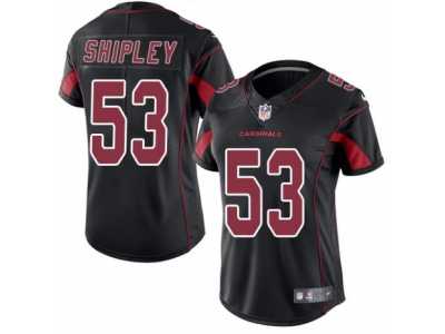 Women's Nike Arizona Cardinals #53 A.Q. Shipley Limited Black Rush NFL Jersey
