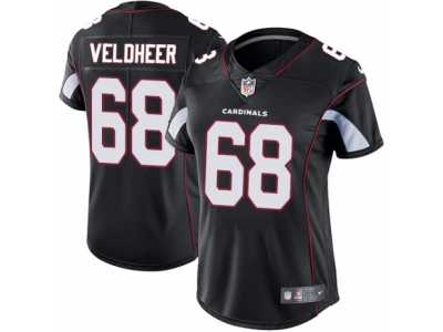 Women's Nike Arizona Cardinals #68 Jared Veldheer Vapor Untouchable Limited Black Alternate NFL Jersey
