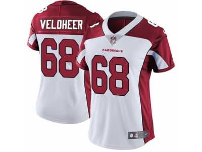 Women's Nike Arizona Cardinals #68 Jared Veldheer Vapor Untouchable Limited White NFL Jersey
