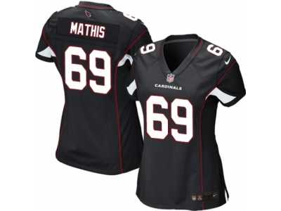 Women's Nike Arizona Cardinals #69 Evan Mathis Limited Black Alternate NFL Jersey