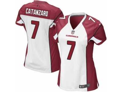Women's Nike Arizona Cardinals #7 Chandler Catanzaro Limited White NFL Jersey