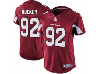 Women's Nike Arizona Cardinals #92 Frostee Rucker Vapor Untouchable Limited Red Team Color NFL Jersey