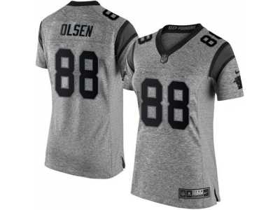 Women Nike Denver Broncos #88 Greg Olsen Gray Stitched NFL Gridiron Gray Jersey