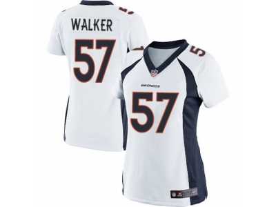 Women's Nike Denver Broncos #57 Demarcus Walker Limited White NFL Jersey