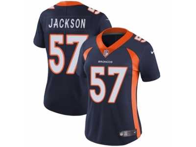 Women's Nike Denver Broncos #57 Tom Jackson Vapor Untouchable Limited Navy Blue Alternate NFL Jersey