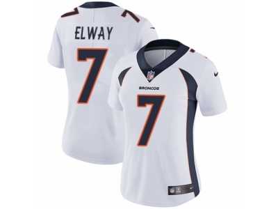 Women's Nike Denver Broncos #7 John Elway Vapor Untouchable Limited White NFL Jersey