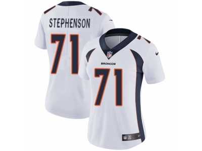 Women's Nike Denver Broncos #71 Donald Stephenson Vapor Untouchable Limited White NFL Jersey