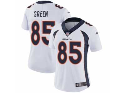 Women's Nike Denver Broncos #85 Virgil Green Vapor Untouchable Limited White NFL Jersey