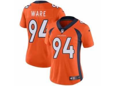 Women's Nike Denver Broncos #94 DeMarcus Ware Vapor Untouchable Limited Orange Team Color NFL Jersey