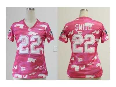 Nike women nfl jerseys dallas cowboys #22 smitth pink[fashion camo][smitth]