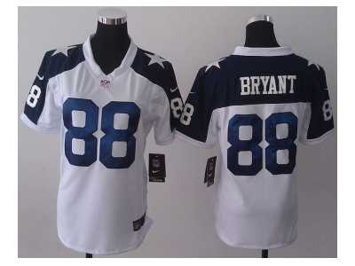 Nike women nfl jerseys dallas cowboys #88 bryant thankgivings white