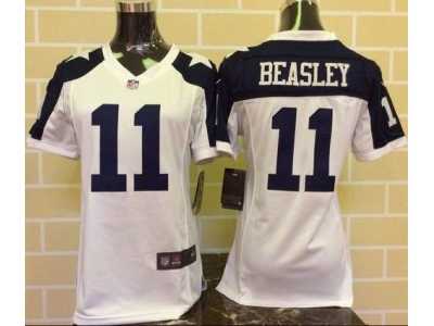 Women Nike dallas cowboys #11 beasley Thanksgiving white jerseys
