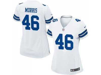 Women's Nike Cowboys #46 Alfred Morris White Stitched NFL Elite Jersey