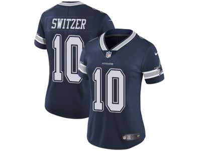 Women's Nike Dallas Cowboys #10 Ryan Switzer Vapor Untouchable Limited Navy Blue Team Color NFL Jersey