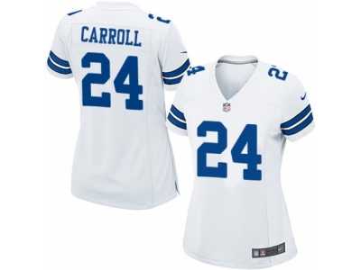 Women's Nike Dallas Cowboys #24 Nolan Carroll Game White NFL Jersey