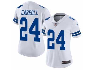 Women's Nike Dallas Cowboys #24 Nolan Carroll Vapor Untouchable Limited White NFL Jersey