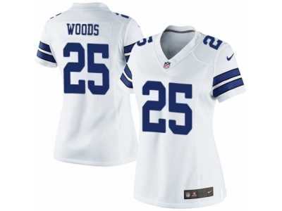 Women's Nike Dallas Cowboys #25 Xavier Woods Limited White NFL Jersey