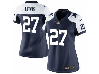 Women's Nike Dallas Cowboys #27 Jourdan Lewis Limited Navy Blue Throwback Alternate NFL Jersey