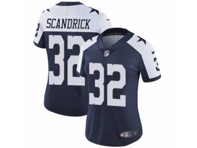 Women's Nike Dallas Cowboys #32 Orlando Scandrick Vapor Untouchable Limited Navy Blue Throwback Alternate NFL Jersey