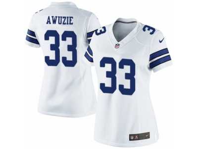 Women's Nike Dallas Cowboys #33 Chidobe Awuzie Limited White NFL Jersey