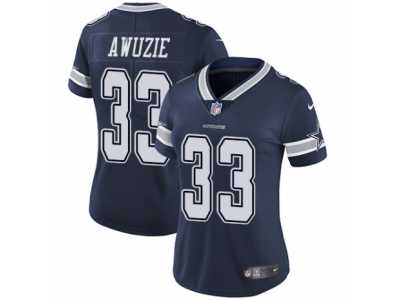 Women's Nike Dallas Cowboys #33 Chidobe Awuzie Vapor Untouchable Limited Navy Blue Team Color NFL Jersey