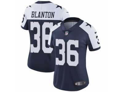 Women's Nike Dallas Cowboys #36 Robert Blanton Vapor Untouchable Limited Navy Blue Throwback Alternate NFL Jersey