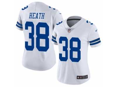 Women's Nike Dallas Cowboys #38 Jeff Heath Vapor Untouchable Limited White NFL Jersey