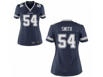 Women's Nike Dallas Cowboys #54 Jaylon Smith Navy Blue Team Color NFL Jersey