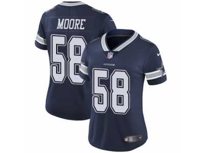 Women's Nike Dallas Cowboys #58 Damontre Moore Vapor Untouchable Limited Navy Blue Team Color NFL Jersey