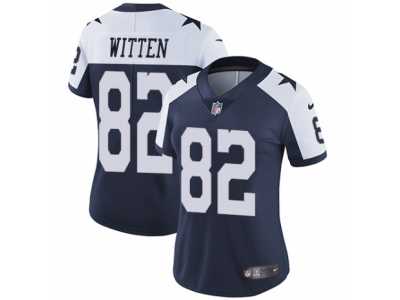 Women's Nike Dallas Cowboys #82 Jason Witten Vapor Untouchable Limited Navy Blue Throwback Alternate NFL Jersey