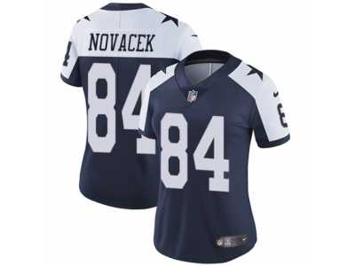Women's Nike Dallas Cowboys #84 Jay Novacek Vapor Untouchable Limited Navy Blue Throwback Alternate NFL Jersey