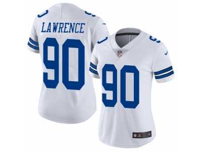 Women's Nike Dallas Cowboys #90 Demarcus Lawrence Vapor Untouchable Limited White NFL Jersey