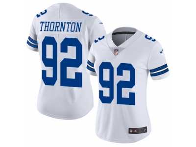 Women's Nike Dallas Cowboys #92 Cedric Thornton Vapor Untouchable Limited White NFL Jersey